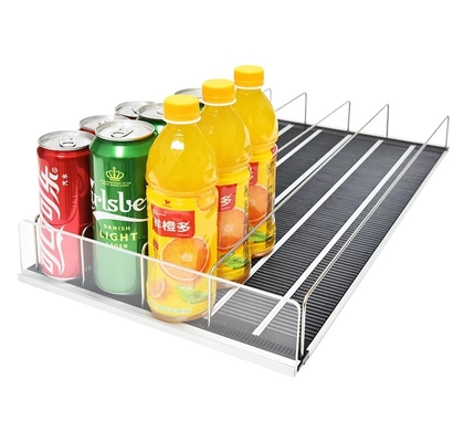 Kühlschrank Gefrierschrank Lebensmittelgeschäft Kaltgetränke Dosen Schwerkraftzufuhr Rollregal