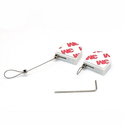 D-förmiger Mini Anti Theft Retractable Pull-Kasten mit gummiartigem Metallplattenende