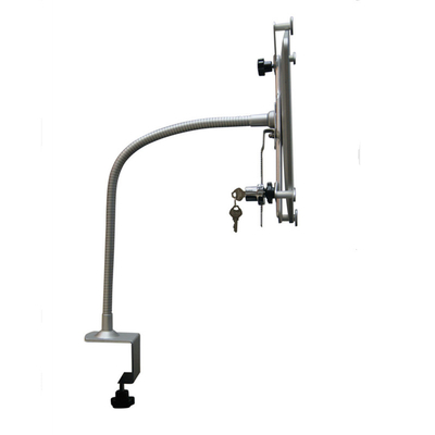 Tablet-Kiosk-Klammer Ipad diebstahlsichere mit Gooseneck-Tischplatten-Berg