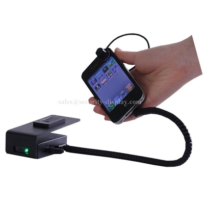 Warnung und aufladender an der Wand befestigter Mobiltelefon-Sicherheits-Anzeigen-Halter