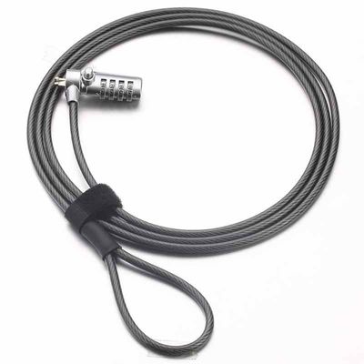 4 Stellen-Sicherheits-Passwort-Laptop-Computer Notizbuch-Kabel-Verschluss