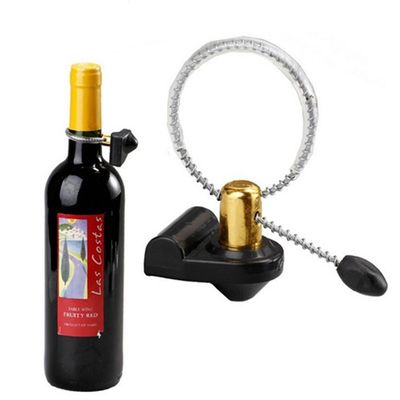 Sicherheits-Warnungs-Dreieck-Metallkabel-Wein-Flaschen-Umbau EAS diebstahlsicherer